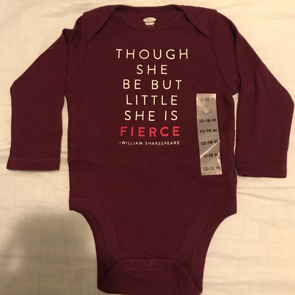 NWT old navy baby onesie 12-18 months